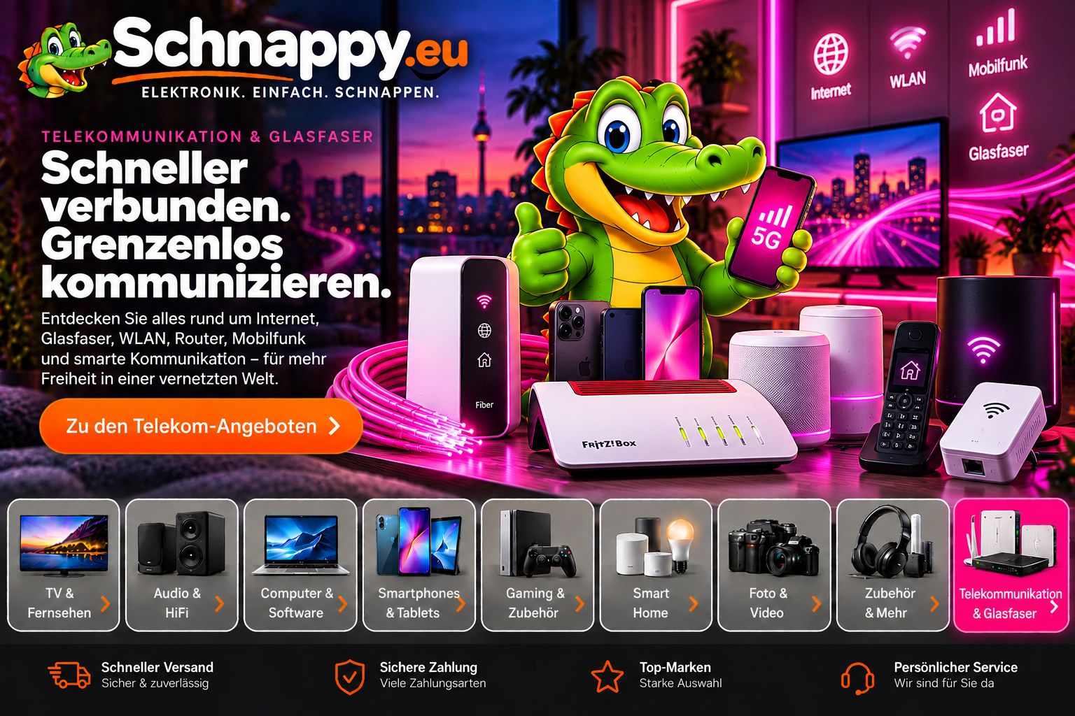 Schnappy.eu – Telekommunikation und Glasfaser